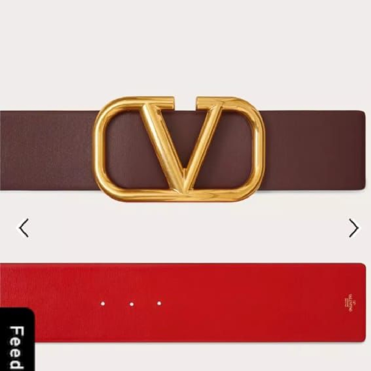 Valentino factory belt